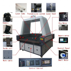 GC1390LA Co2 Laser Machine with CCD Camera Optical Image and Label Recognization System