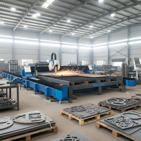 GC3012F Big Size Ground Rail Fiber Laser Cutting Machine