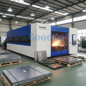 GC3060FC-D Double Table Fiber Laser Cutting Machine with Enclosed Protective Cover